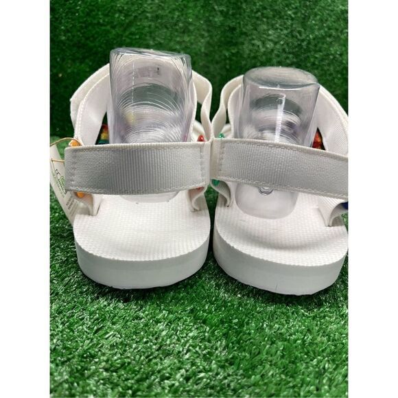 TEVA Strap Sandals Universal Pride White Rainbow Stripe men’s 12 New main image 5